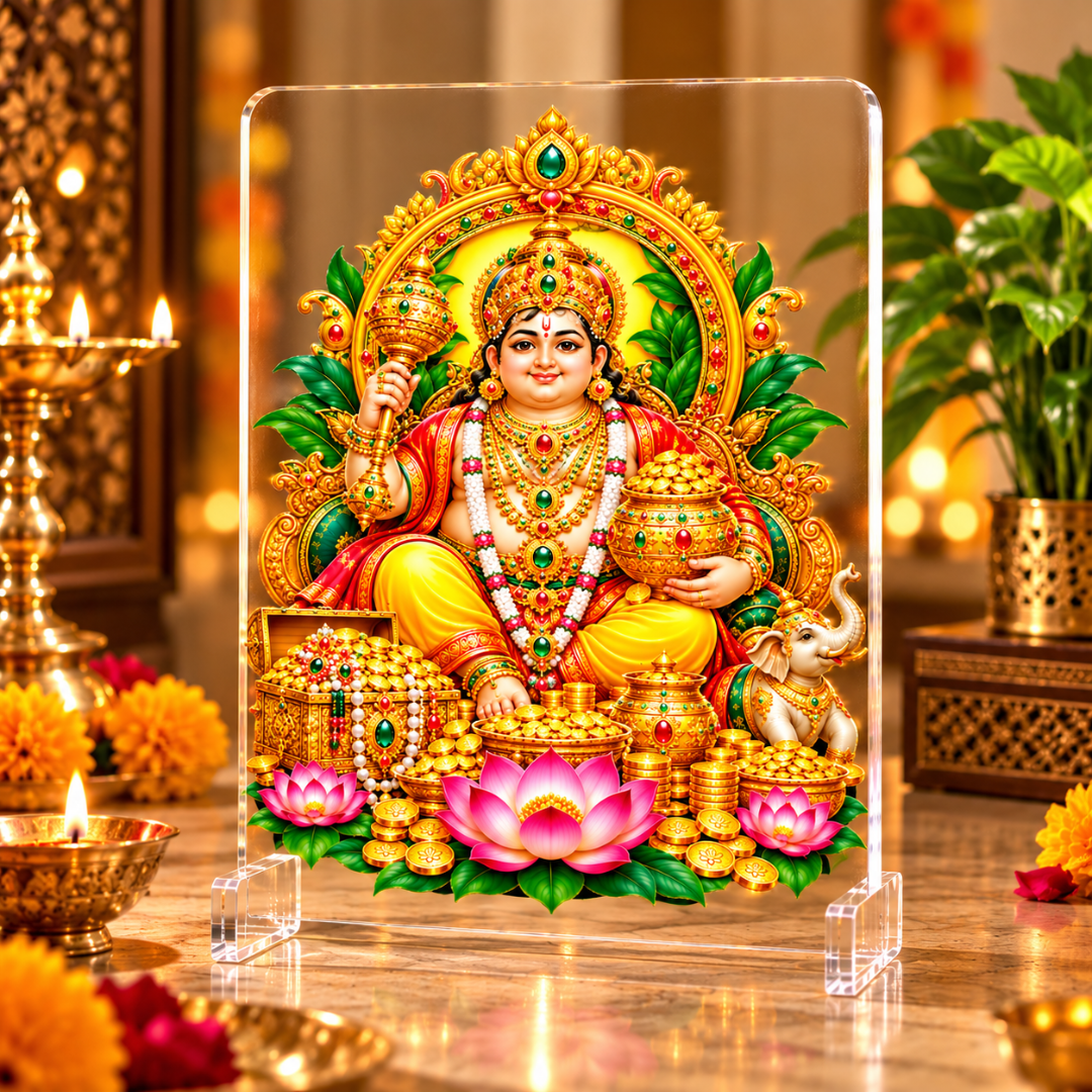 Lord Kuber Vastu Acrylic Frame – Welcome Prosperity & Divine Blessings