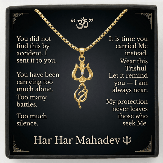 Mahadev Trishul Om Necklace