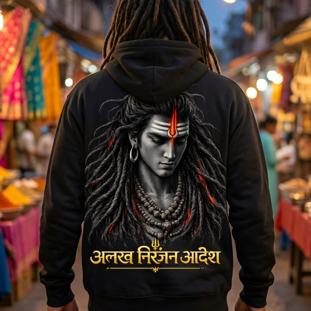 AADESH BACK PRINT HOODIE