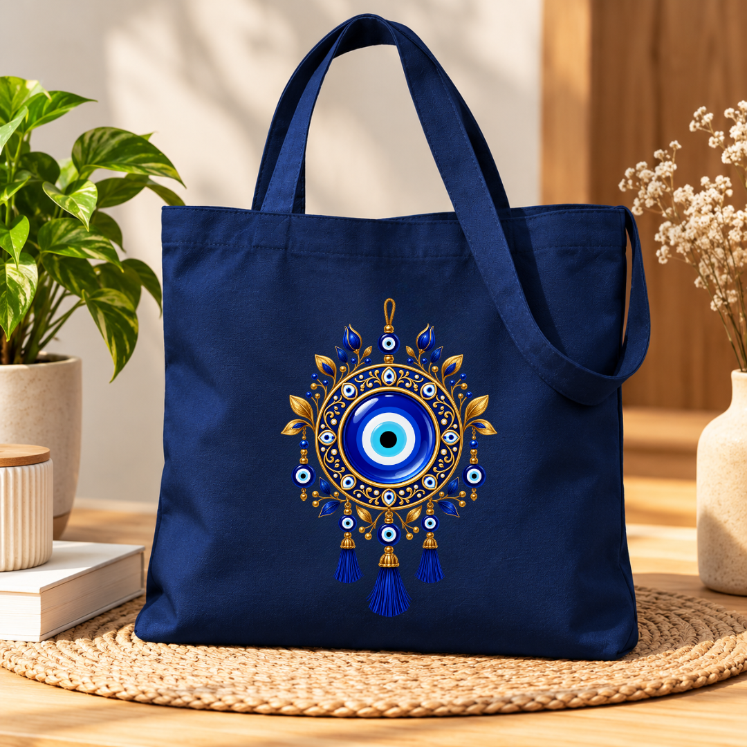 EVIL EYE PROTECTION - ZIPPER TOTE BAG