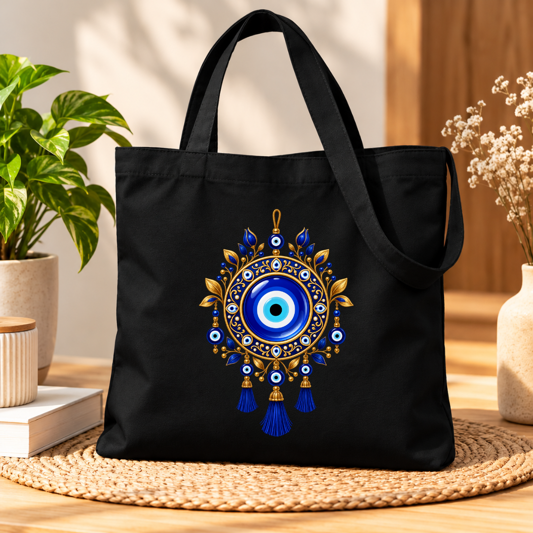 EVIL EYE PROTECTION - ZIPPER TOTE BAG