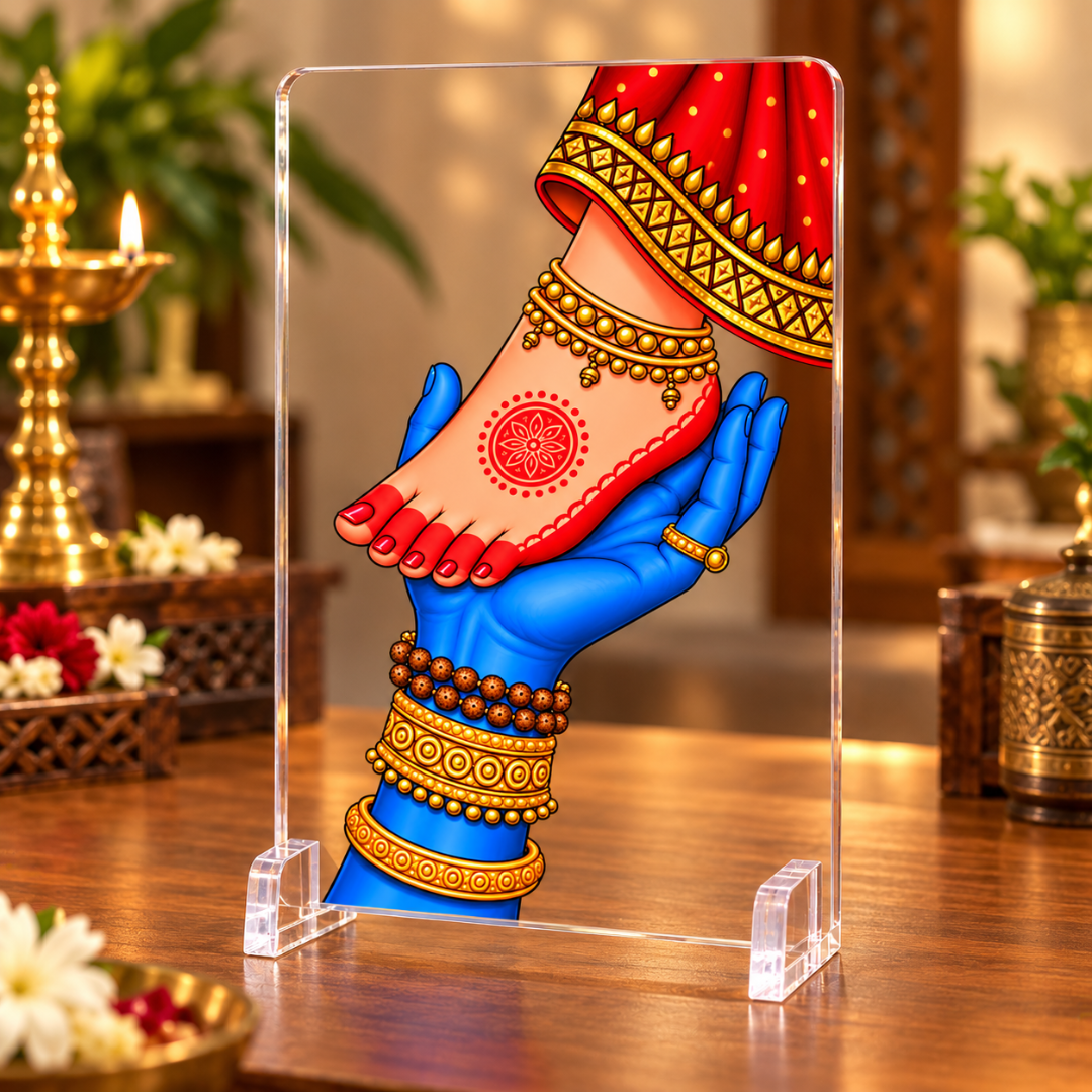 Divine Love Acrylic Display Stand | Premium Spiritual Home Décor